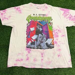 R.L. Stine Goosebumps 'The Haunted School' Tie Dye Graphic T-Shirt